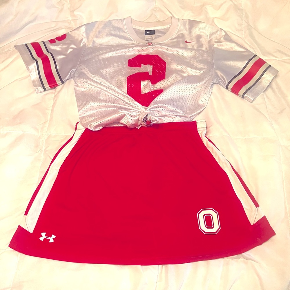 NEW Ohio State Underarmour Cheer Skirt M